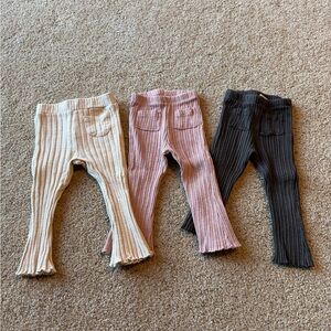 Zara Ribbed Flare Leggings Bundle